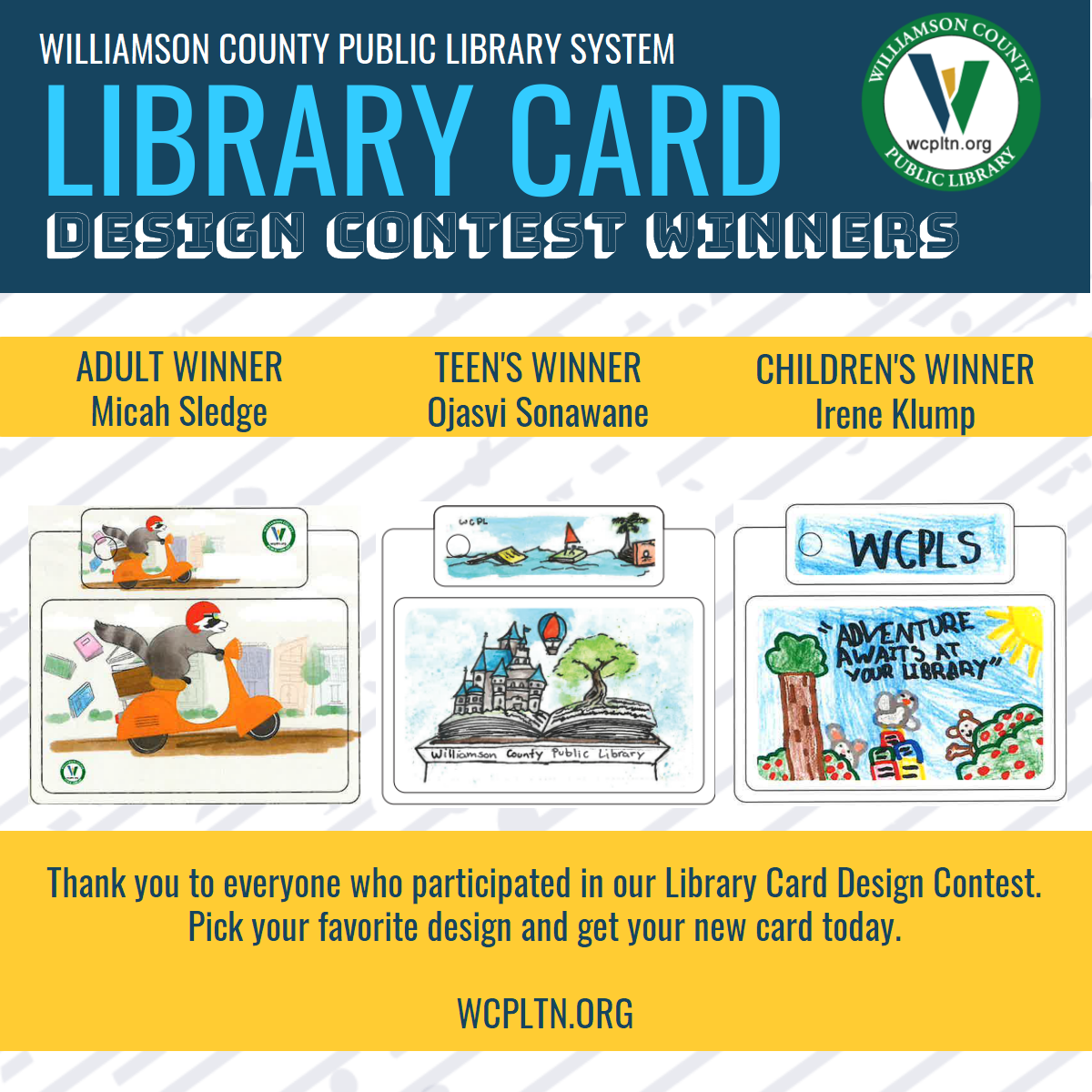 Library Card Contest Winners- Celebration in Franklin