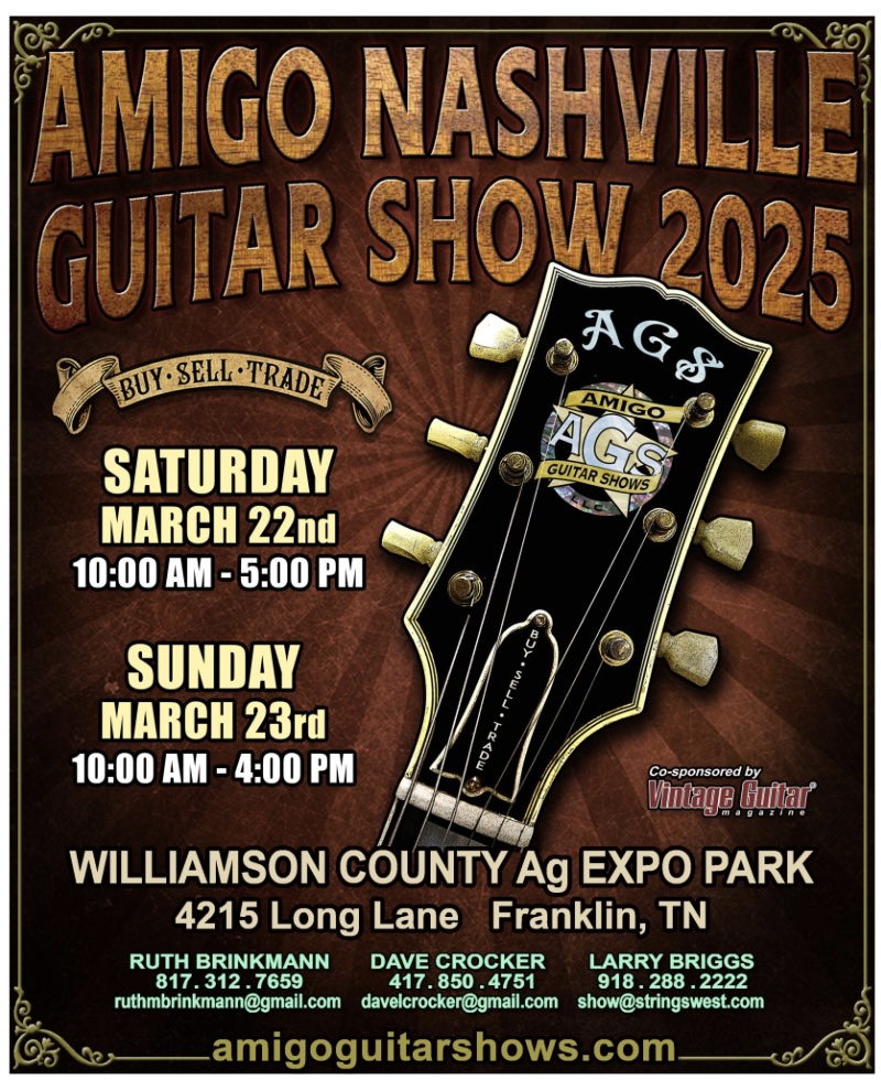Amigo Guitar Show Nashville 2025 Franklin, Tenn.