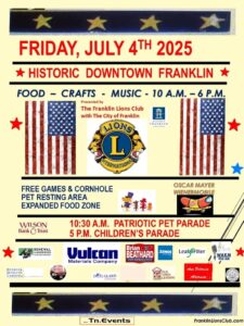 Franklin on the Fourth 2025_4th of July Event in Franklin.