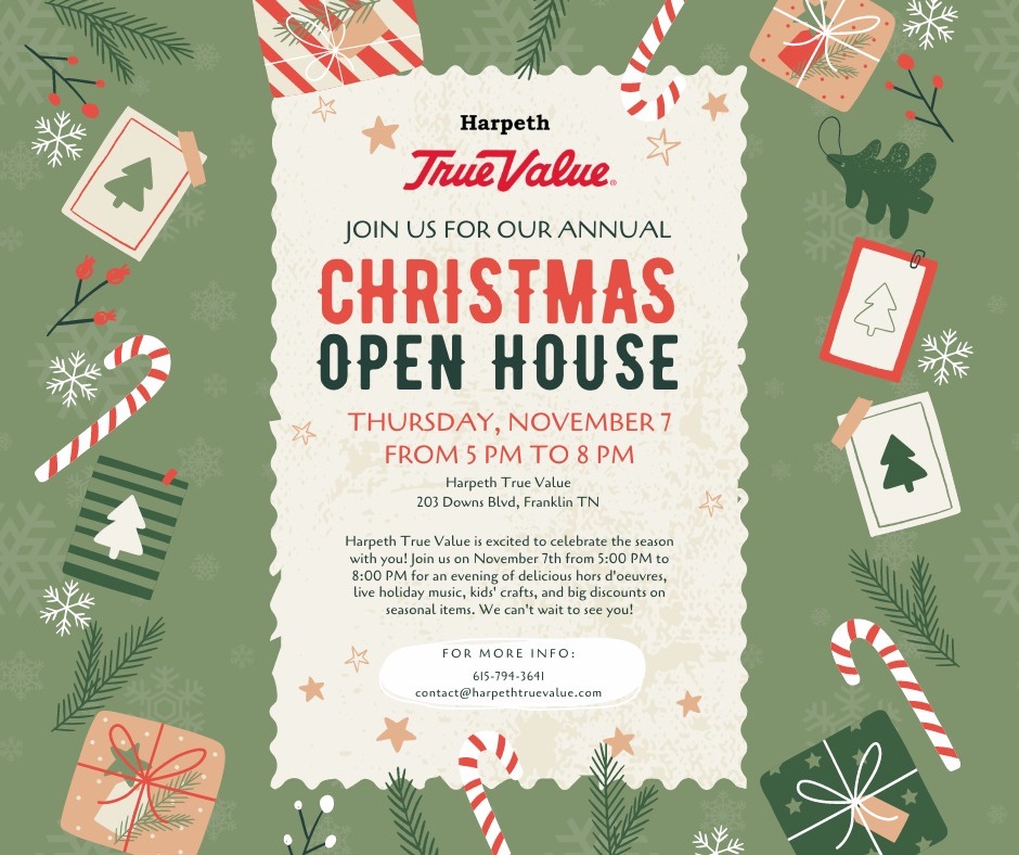 Harpeth True Value Annual Christmas Open House Franklin, TN.