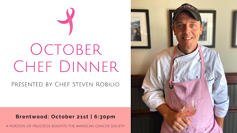 October Chef Dinner Series at Amerigo Brentwood, TN.