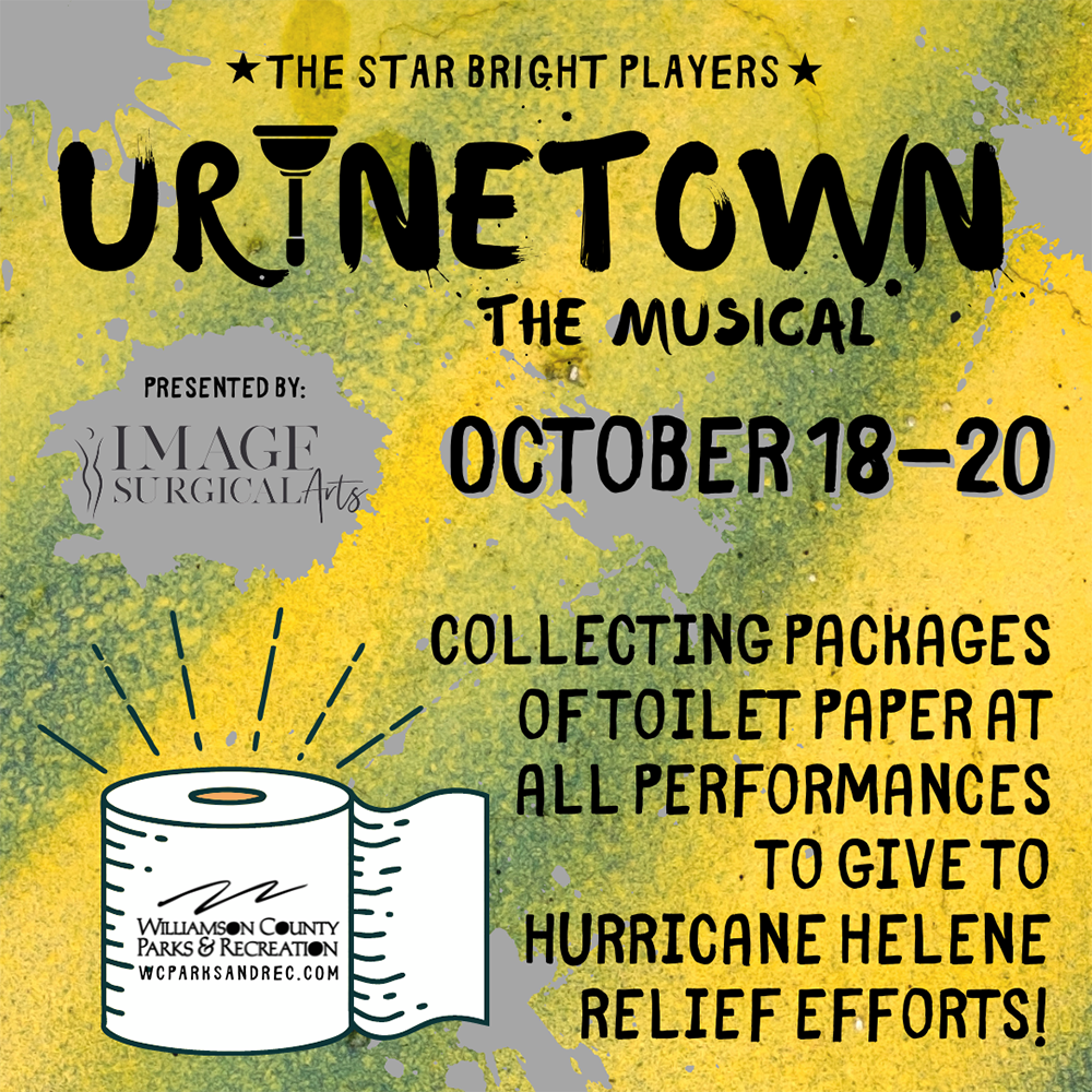 Urinetown Franklin TN Helene Toilet Paper Drive - TP Collection Performance