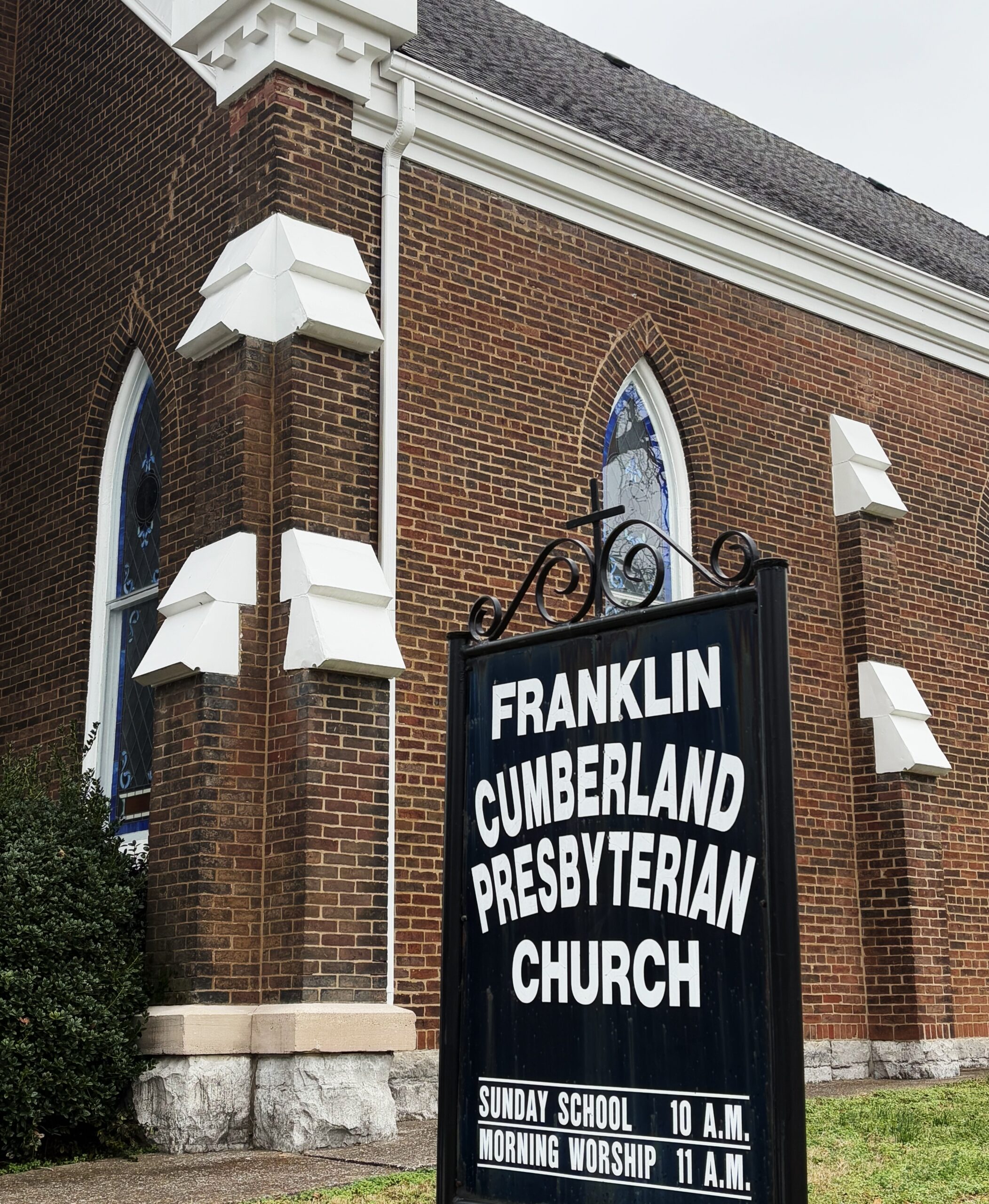 Franklin Cumberland Presbyterian Church Sign 