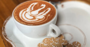 Frothy Monkey downtown Franklin coffee and cookies.