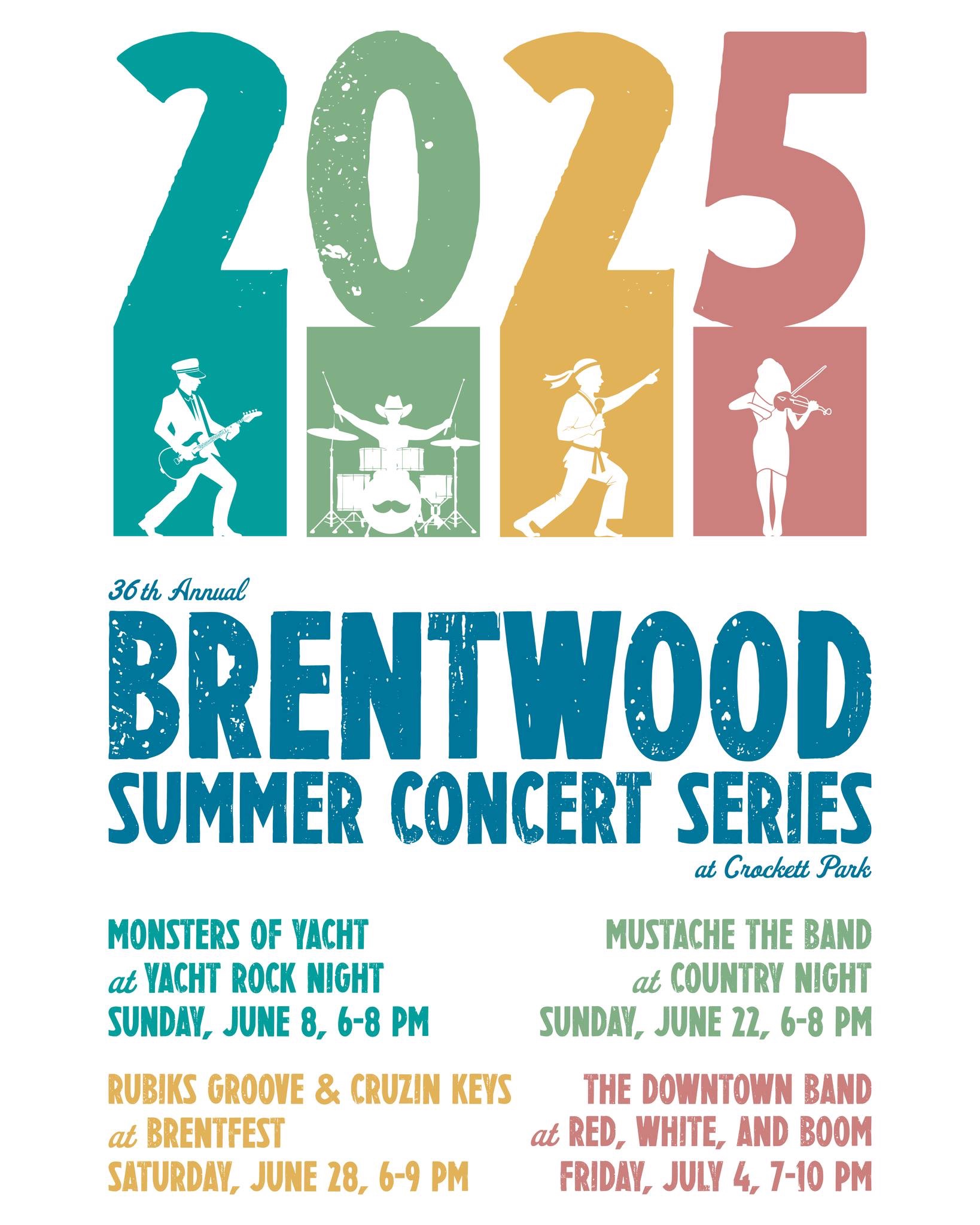 2025 Brentwood Summer Concert Series Brentwood, Tenn., Concerts, BrentFest, Red, White and Boom and more!