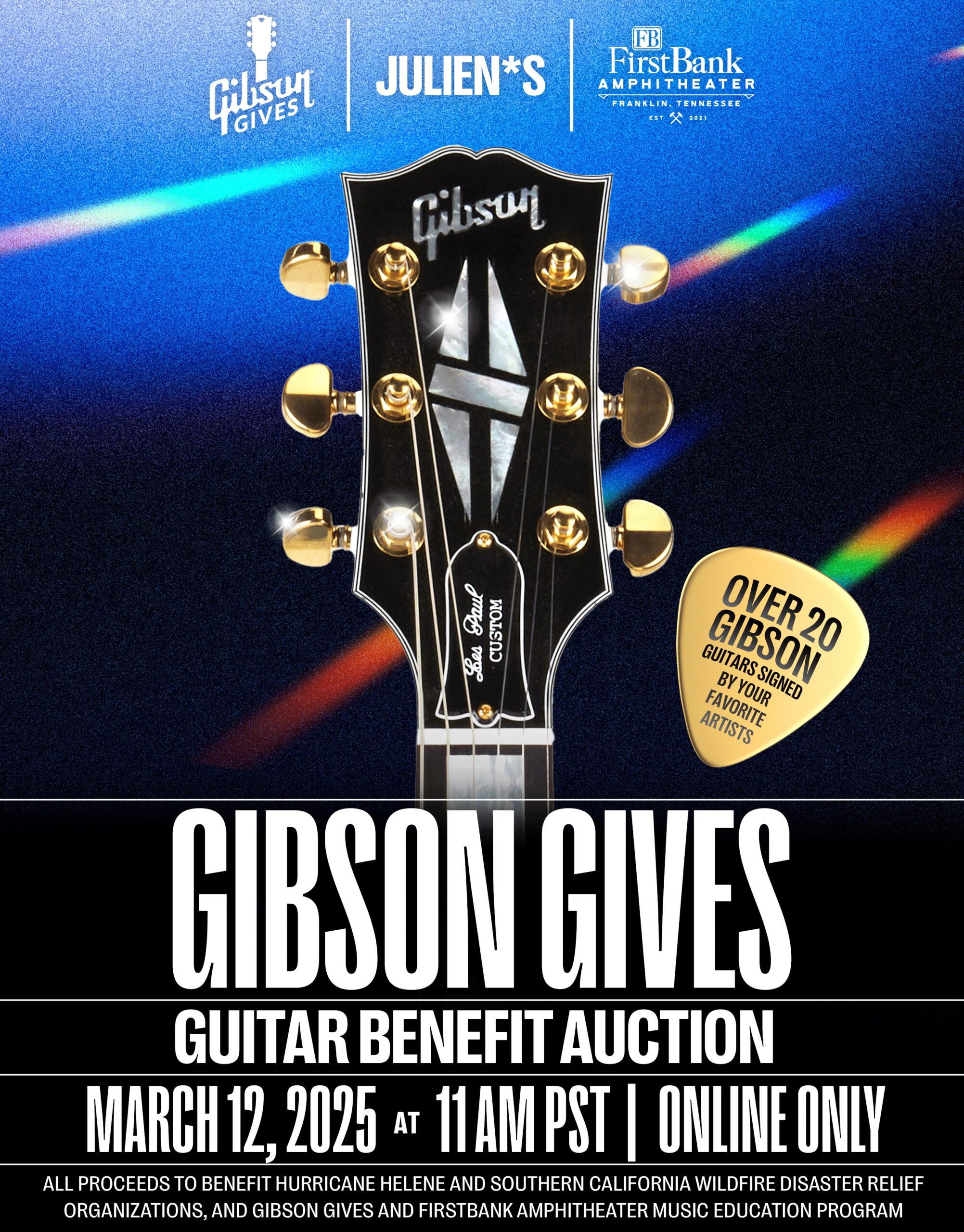 Gibson Gives Guitar Benefit Auction Franklin Tenn._FirstBank Amphitheater.
