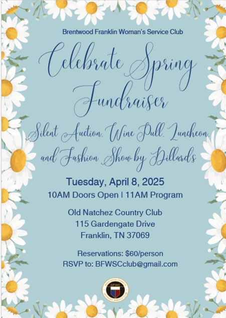2025 Spring Fashion Show & Fundraiser in Franklin, TN.