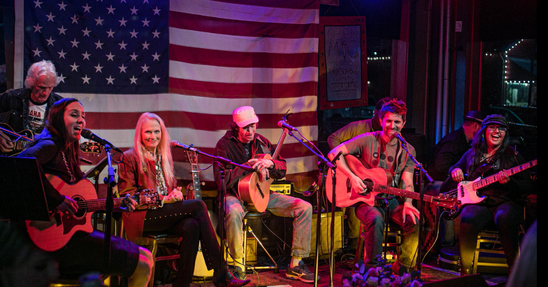 A line of musicians hosted at Fox & Locke in Leiper's Fork 