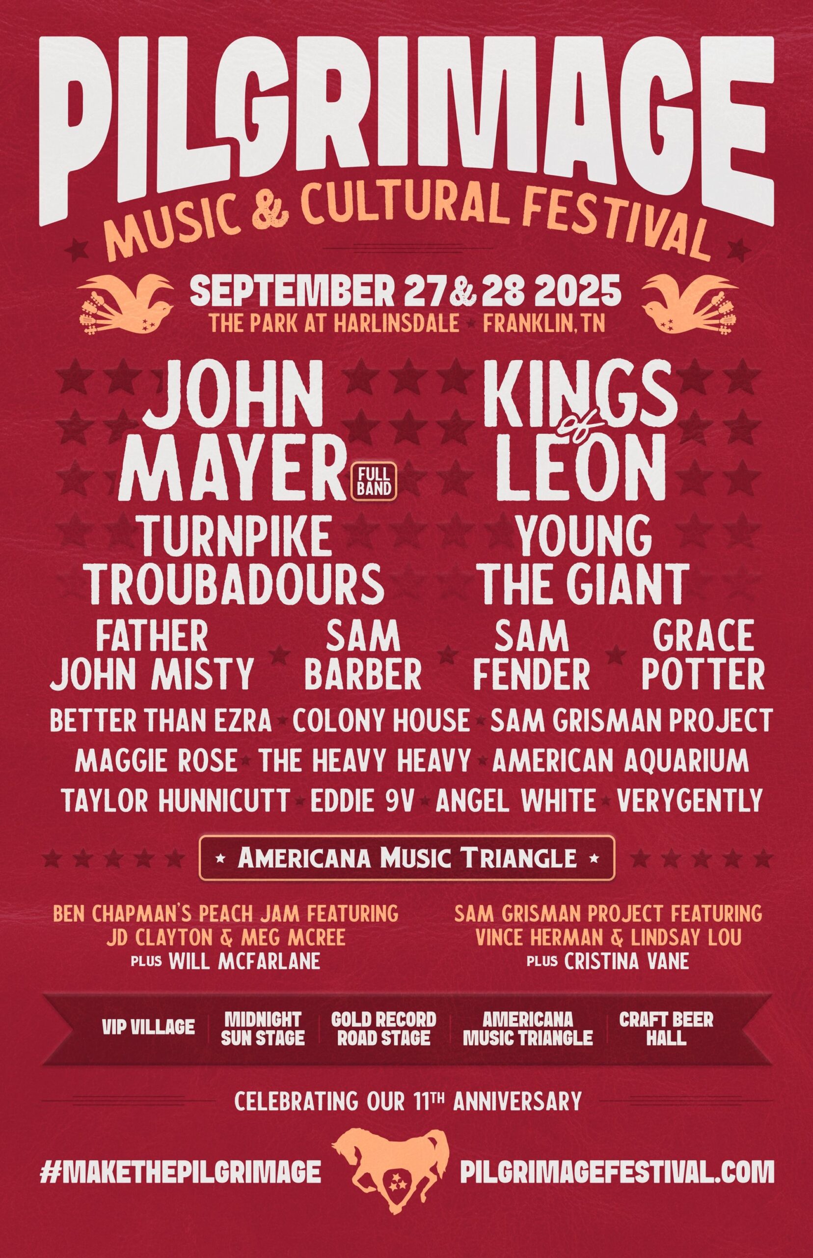 Pilgrimage Music & Cultural Festival Franklin, TN 2025