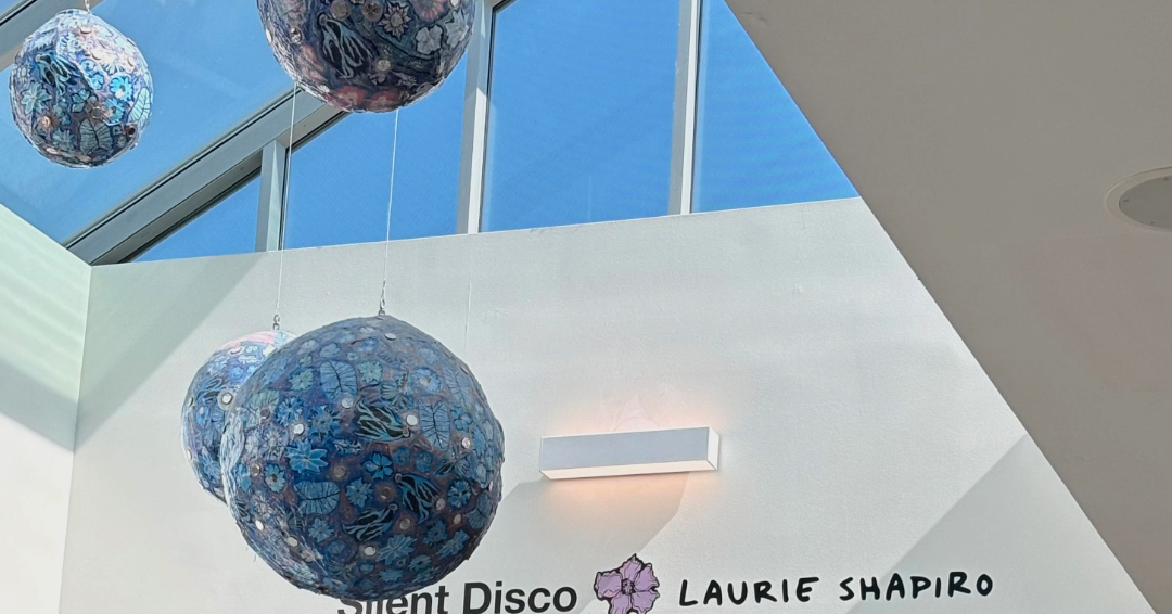 Arts at the Airport Exhibit at Nashville International Airport (BNA). Exhibit: Silent Disco. Artist: Laurie Shapiro. 