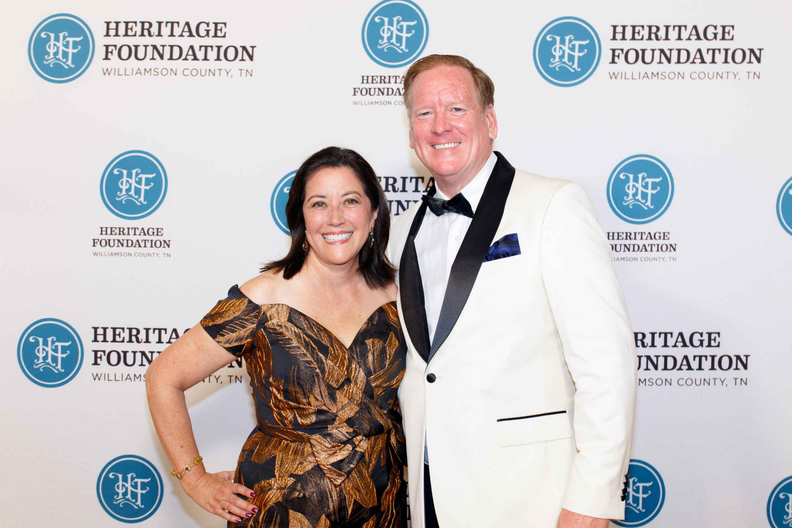 Debbie and Bo Segers as Chairs of the 52nd annual Heritage Ball