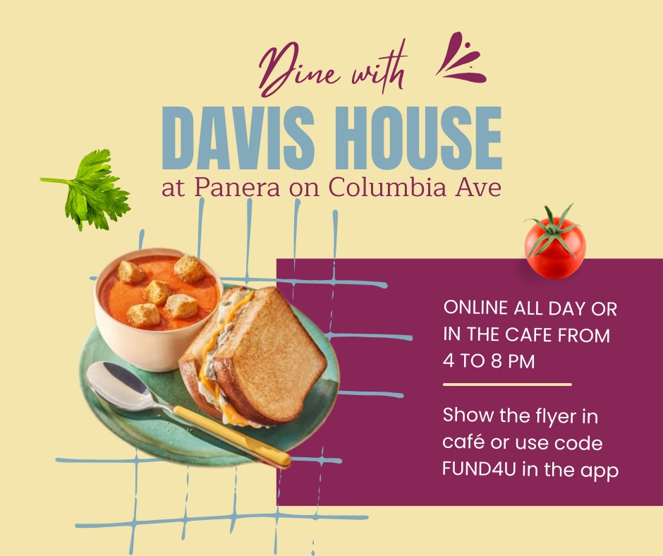 Dive with Davis Houe at Panera on Columbia Ave in Franklin, TN for Child Abuse Prevention Month.