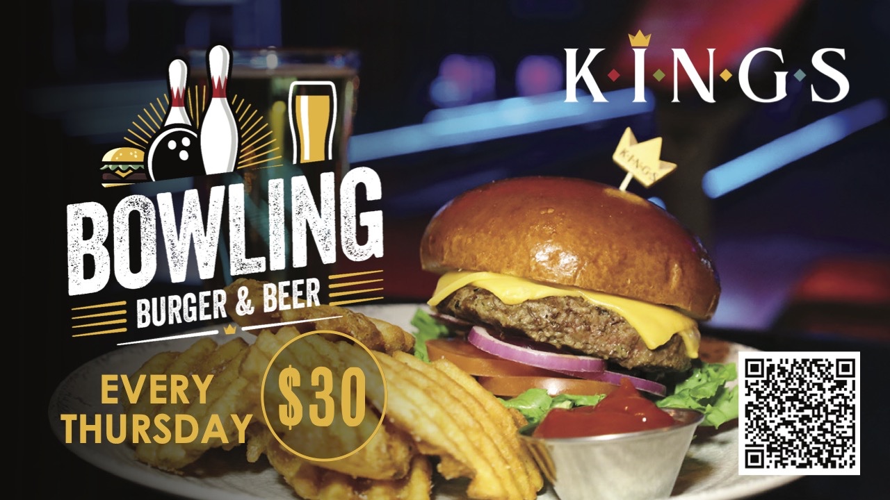 Bowling, Burger, & Beer Night at Kings Franklin.