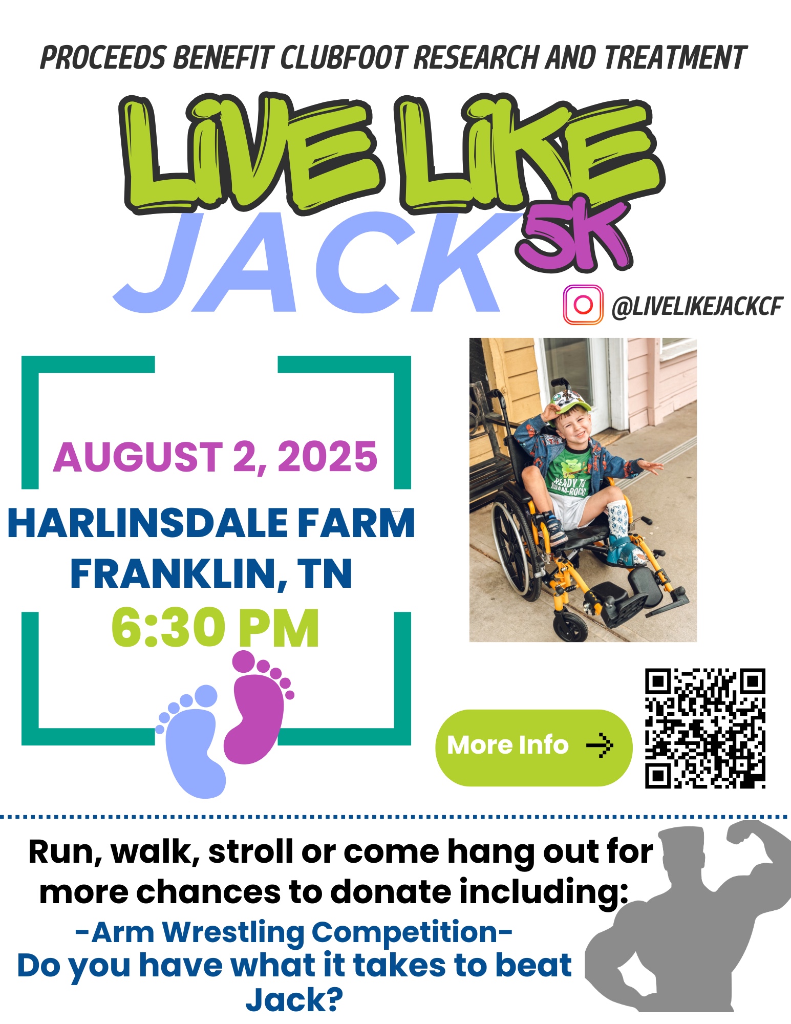 Live Like Jack 5k for Clubfoot Franklin Tenn.