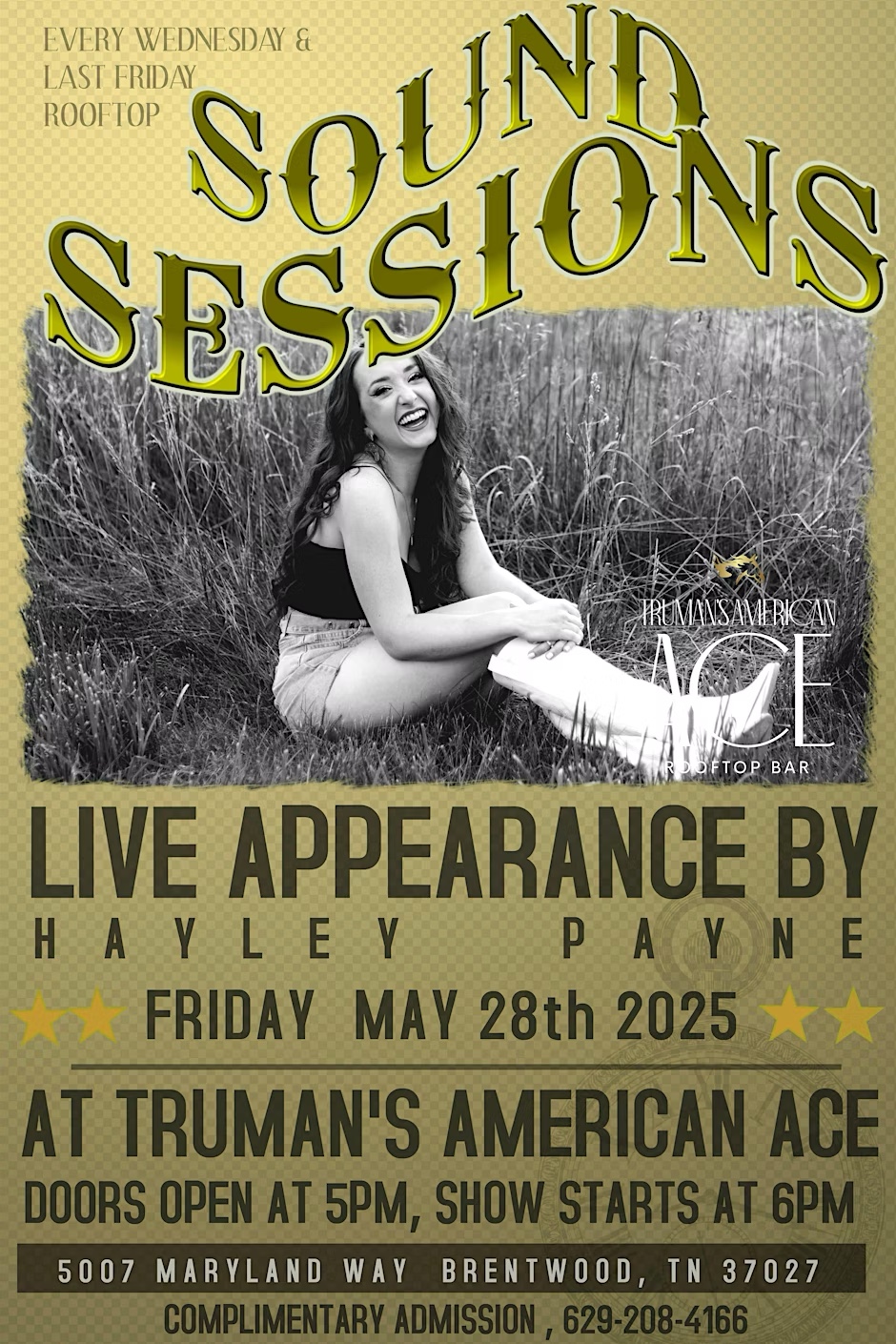 SOUND SESSIONS LIVE ft/Hayley Payne
