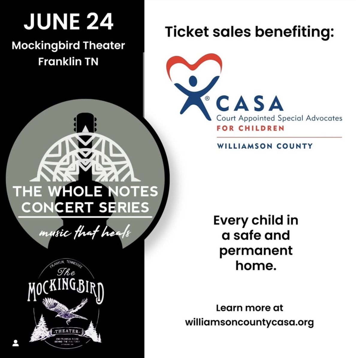 The Whole Notes Concert Series in Franklin, TN_CASA.