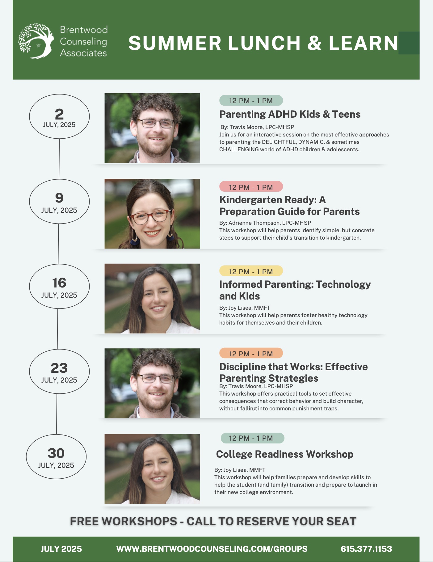 Brentwood Counseling Associates Summer Lunch and Learn