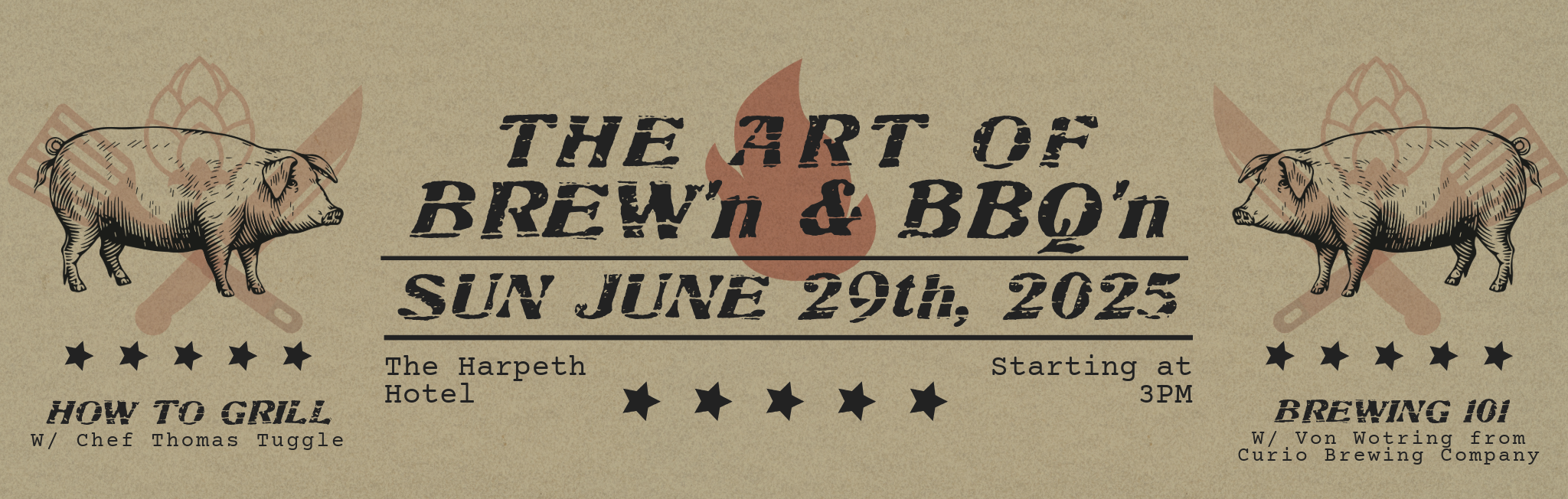 The Art of BREW'n & BBQ'n - a Drink. Eat. Learn. at The Harpeth Hotel Event in downtown Franklin.
