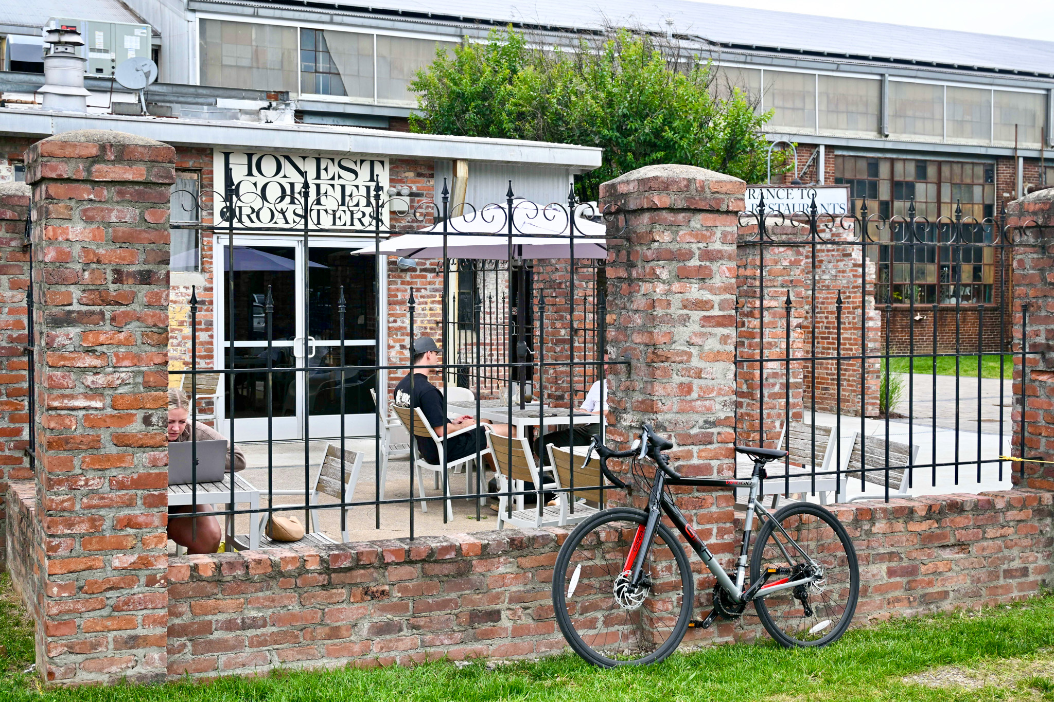 The Factory at Franklin outdoor dining in Franklin, Tenn., at Honest Coffee Roasters.