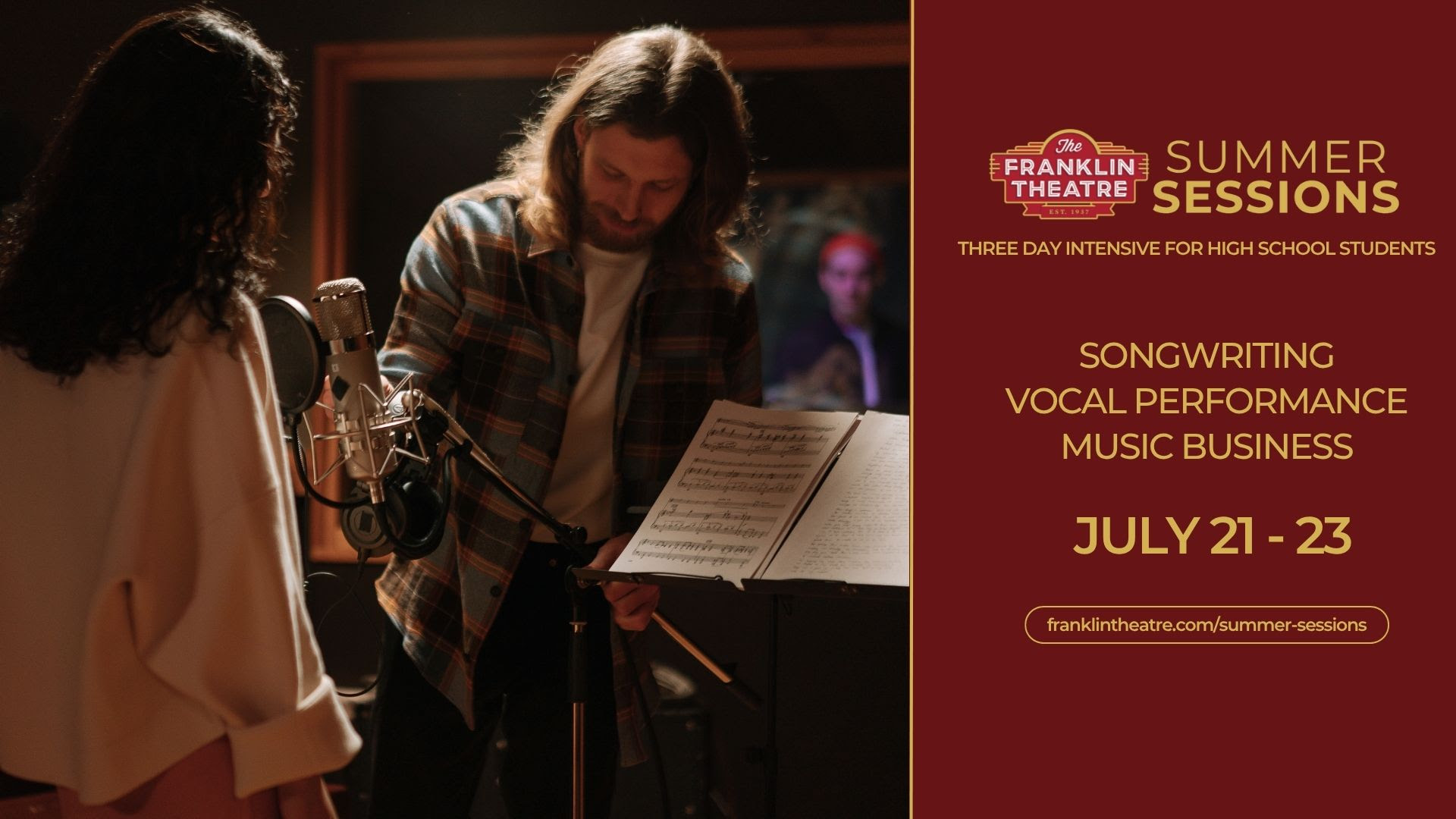 The Franklin Theatre Summer Sessions Songwriting + Music Business Intensive.