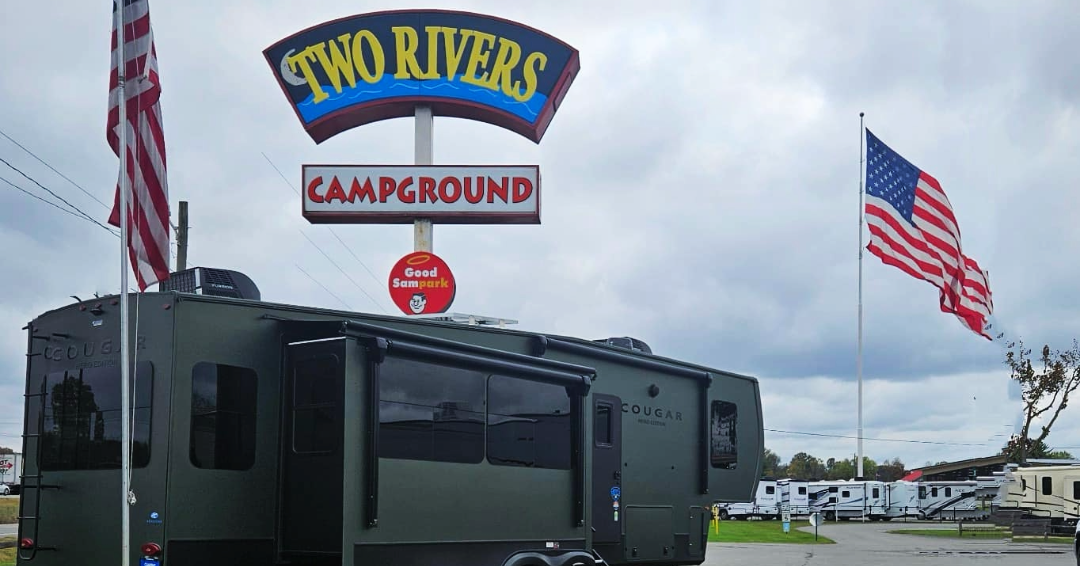 Two Rivers Campground in Nashville, Tennessee, RV camping in Nashville, 2 miles North of the Grand Ole Opry and Opry Mills shopping center.