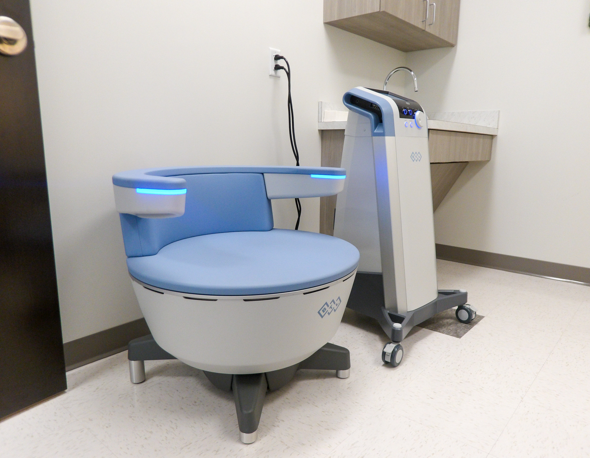 Emsella at Belcourt Aesthetics Brentwood, a treatment to help with pelvic floor strengthening.