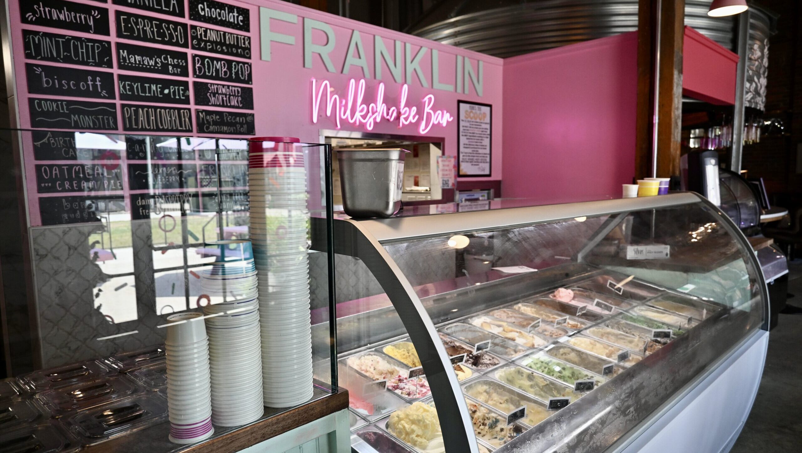 Fork of the South Franklin Milkshake Bar and ice cream in Franklin, TN, at The Factory at Franklin.