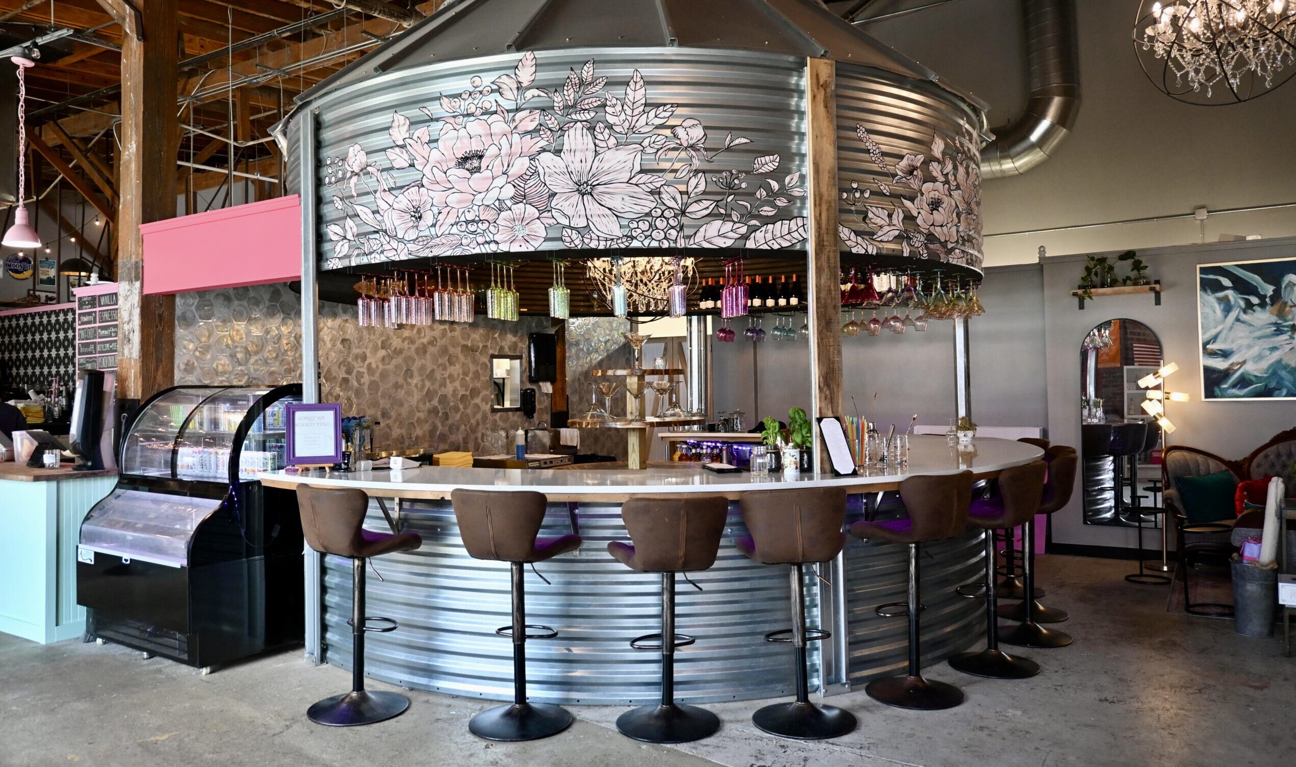 Fork of the South Sips at the Silo and Martini Bar in Franklin at The Factory, offer dirty sodas, cocktails, lemonade and sparkling refreshers, and shaved ice.