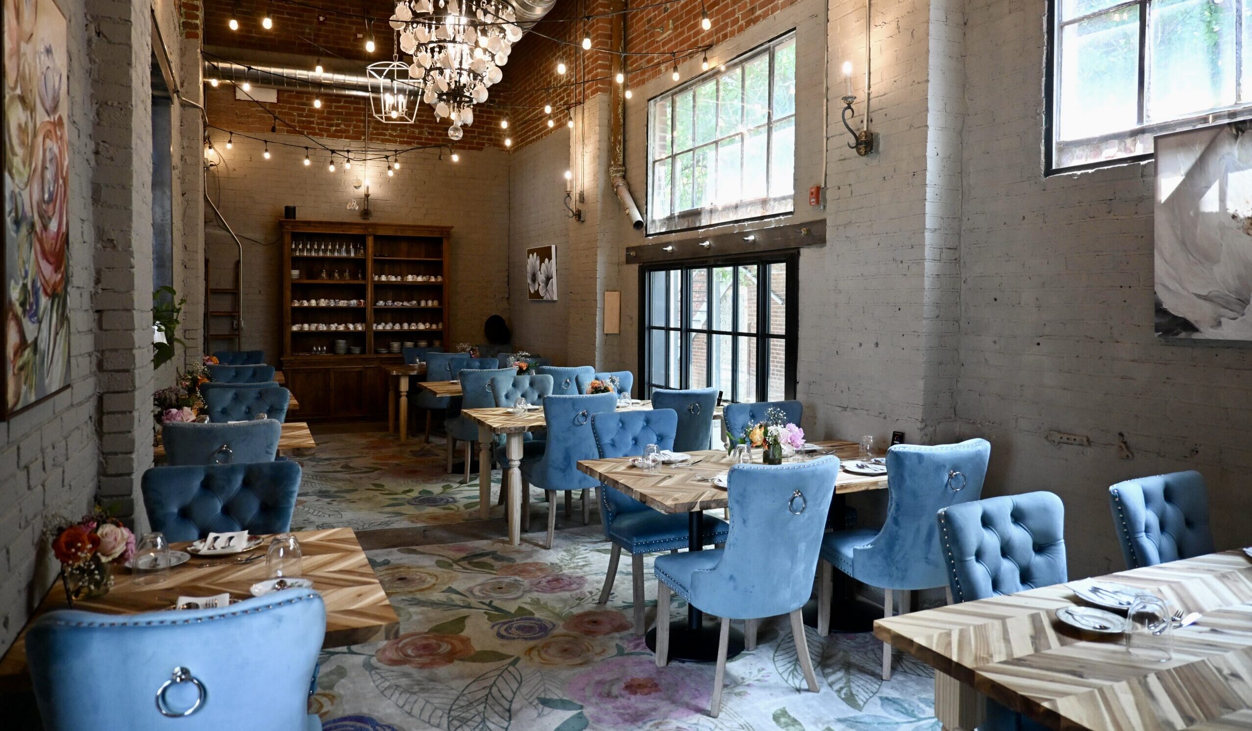 Fork of the South Southern Tea Room in Franklin, TN at The Factory at Franklin, a room for high tea parties, special occasions and events and more, fun for all ages!