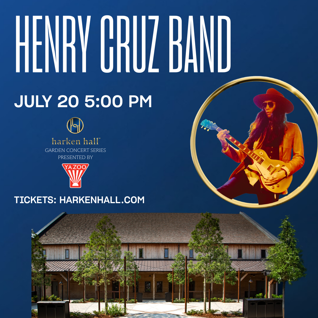 Harken Hall Garden Concert Series Presented by Yazoo Featuring Henry Cruz Band tn.