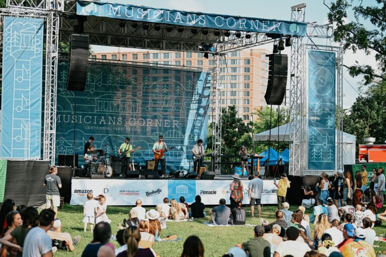 Musicians Corner in Centennial Park Nashville, Tennessee.