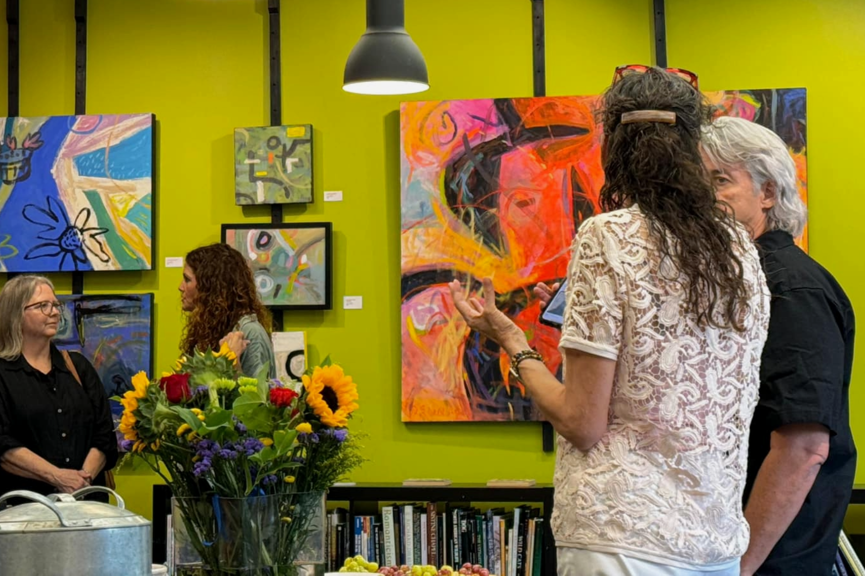 Photo from the grand opening of The Gallery at Firstlight, locted in Firstlight Art Academy in Brentwood, Tennessee. 