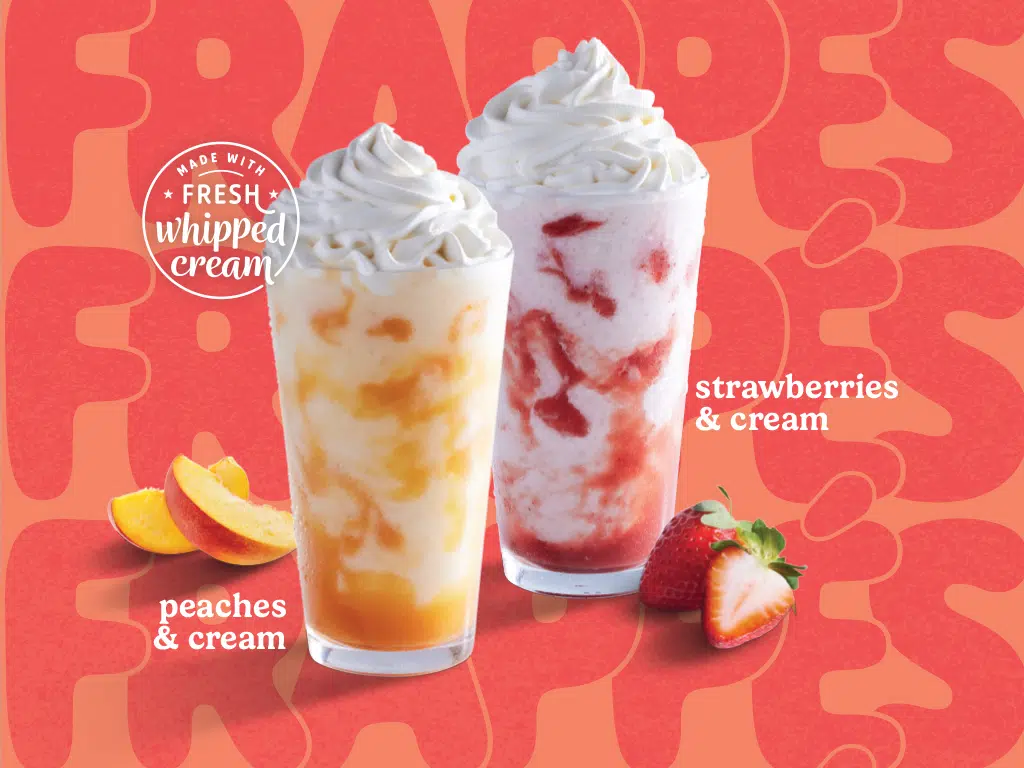 White Bison Coffee Summer Frappe Fruit at Franklin, Nashville, and other Tennessee locations.