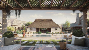 Wyelea residential community Franklin TN Pool View.