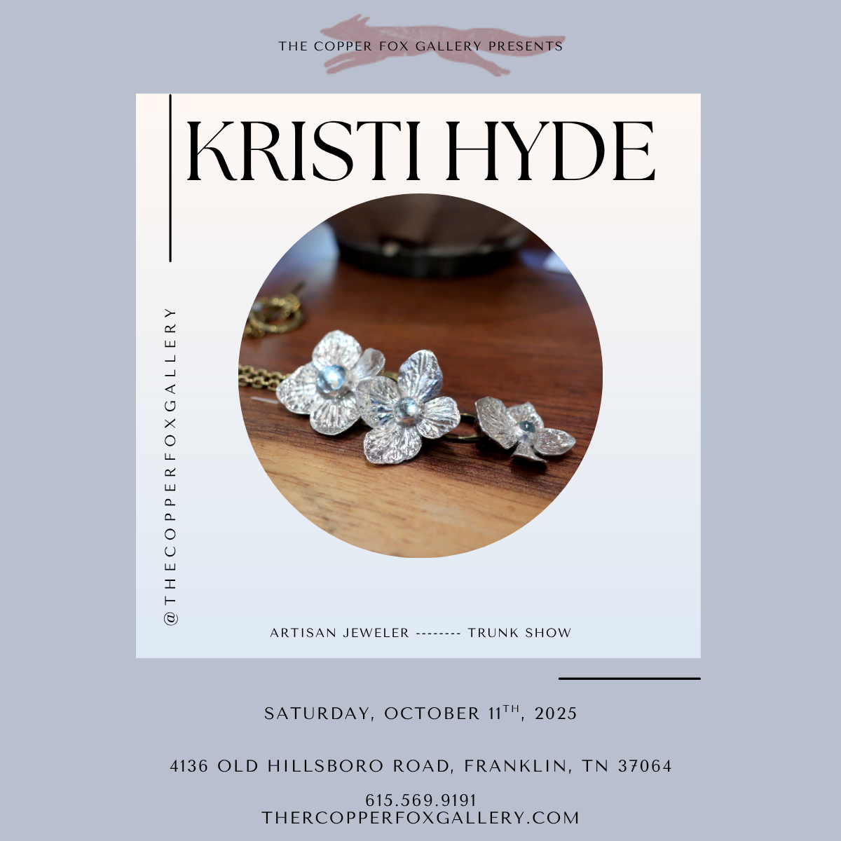 Kristi Hyde Fall Trunk Show_The Copper Fox Gallery Leiper's Fork TN.