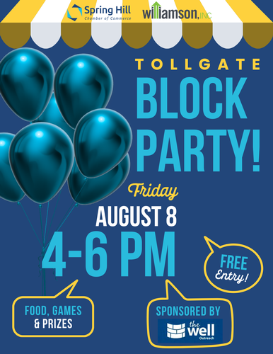 Tollgate Village—Back-to-School Block Party in Thompson's Station, TN.