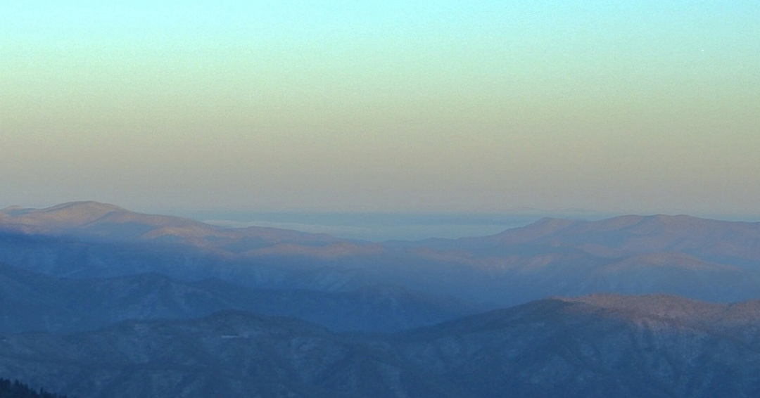 Blue Smoky Mountains at Smoky Mountains National Park.