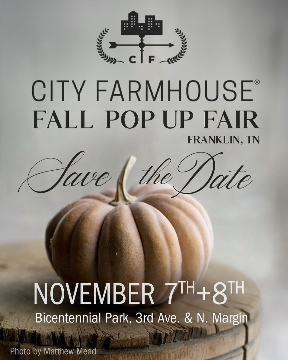City Farmhouse Fall Pop-up Fair in Franklin, Tennessee.