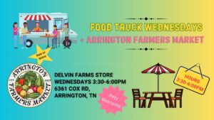 Food Truck Wednesdays at the Arrington Farmers Market in Arrington, TN.