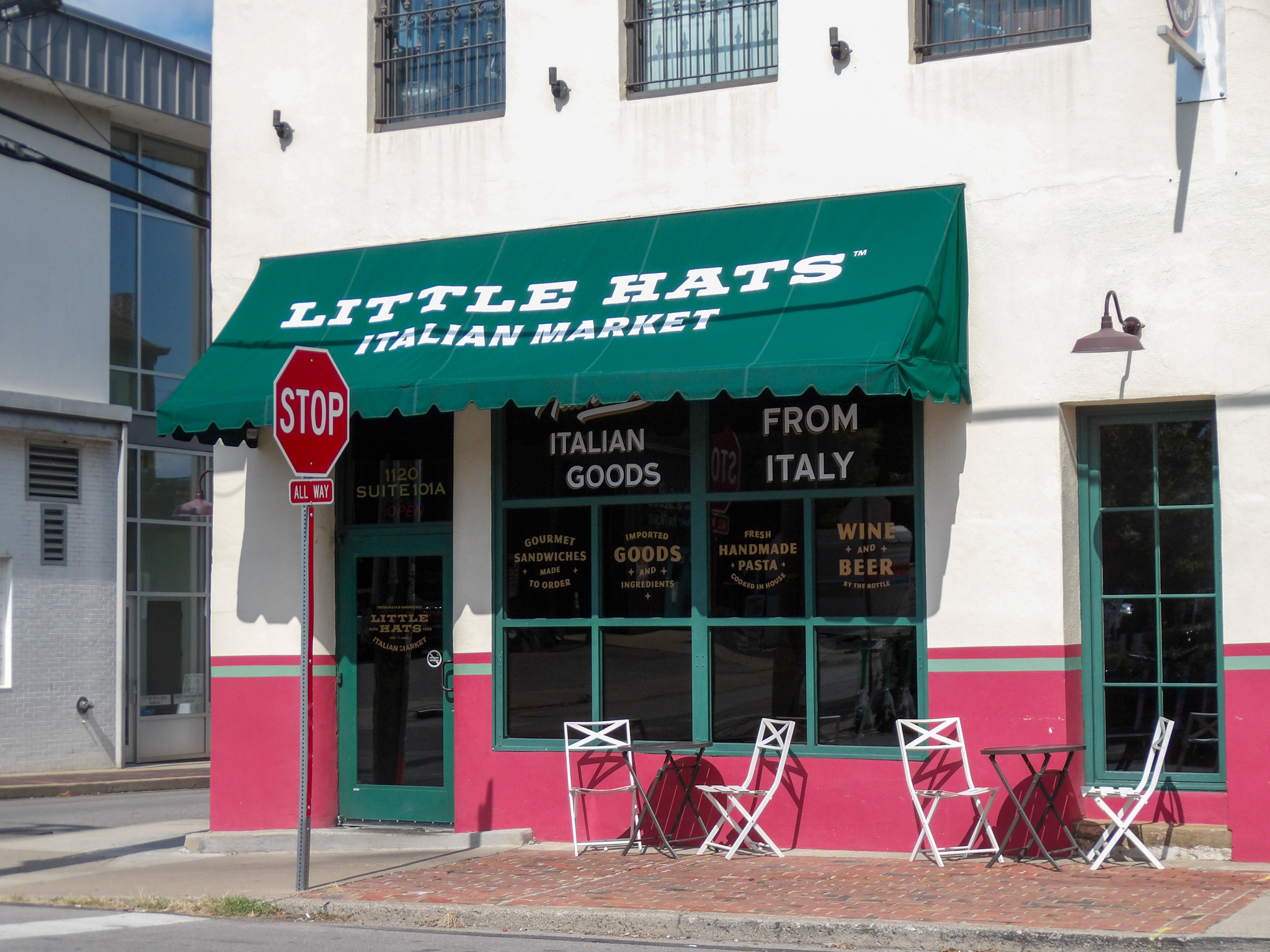 Little Hats Italian Market in Germantown, a historic neighborhood in Nashville, Tennessee. 