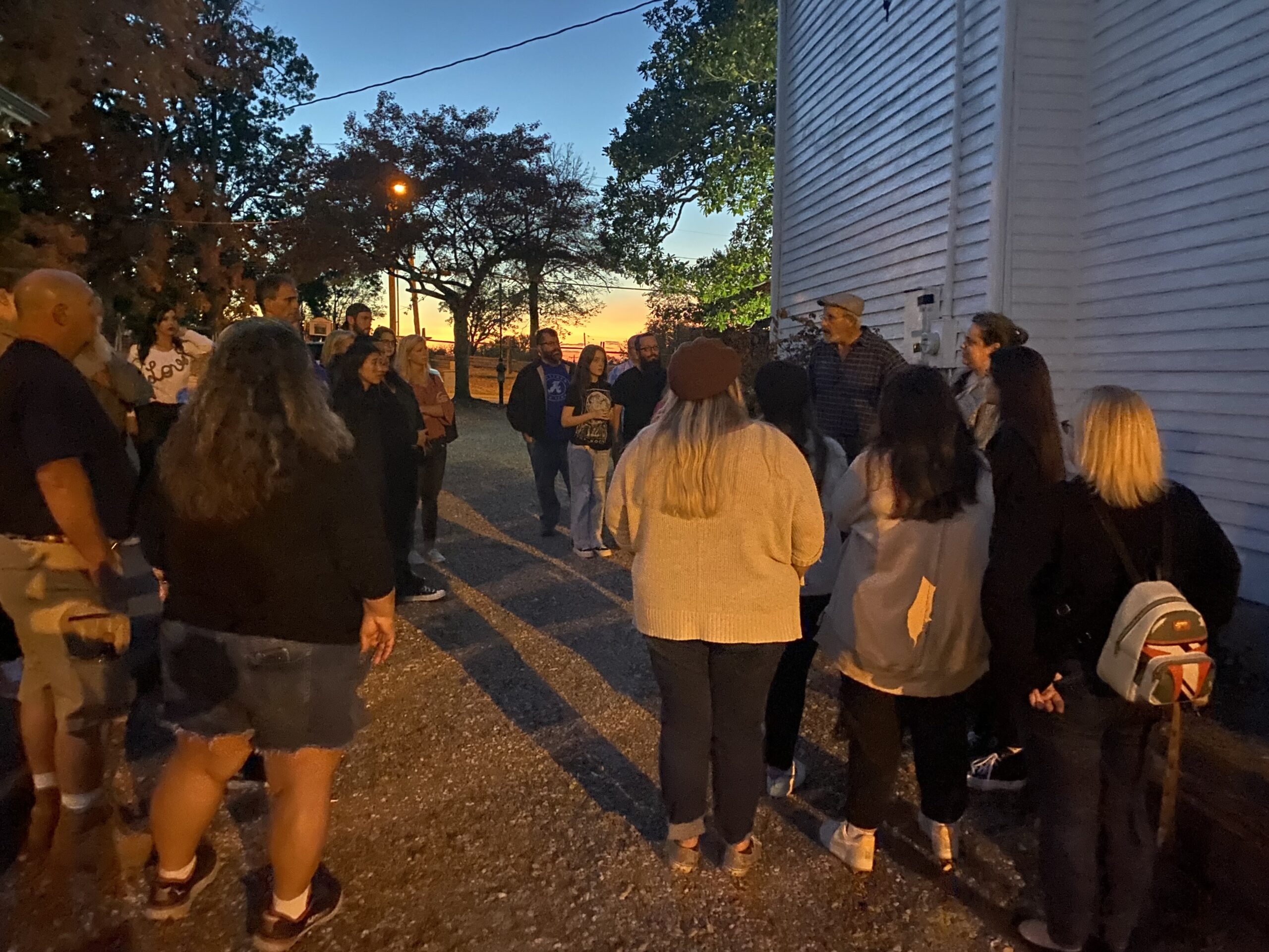 Lotz House Ghost Tours Downtown Franklin, TN_Thomas Cartwright giving Ghost Tour Outdoors
