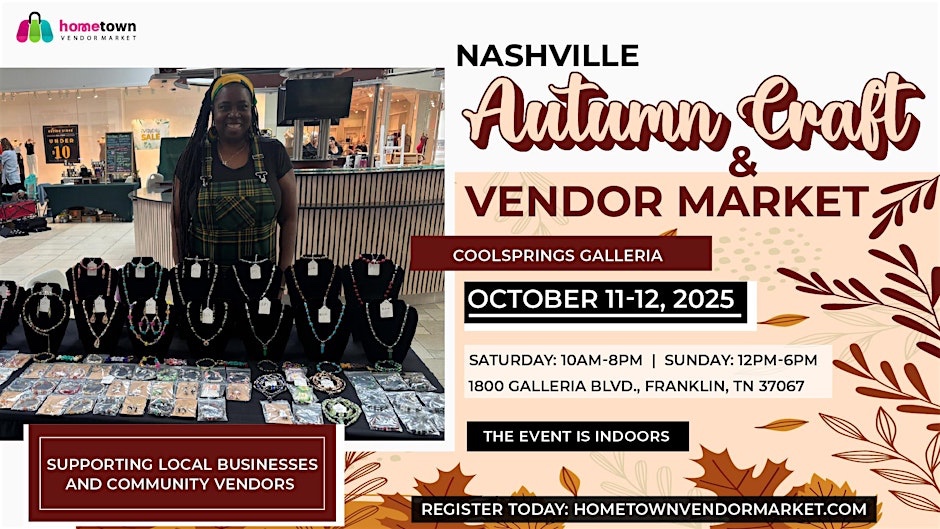 Nashville Autumn Craft & Vendor Market in Franklin, TN.