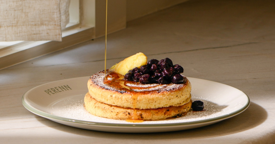 Pancakes are served at Perenn Bakery in Franklin, Tennessee. 