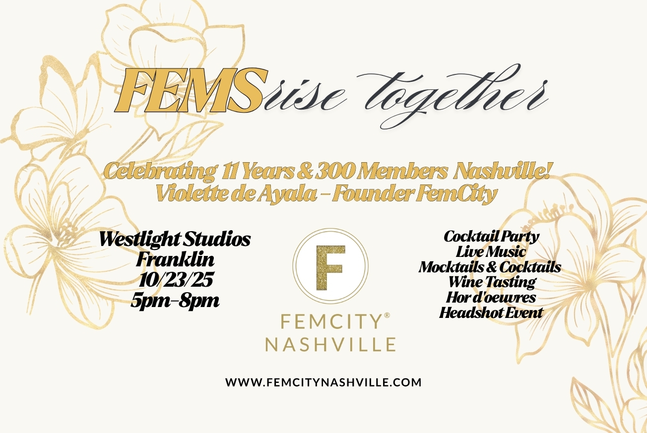 Fems Rise Together Celebrating FemCity Nashville Cocktail Party in Franklin, Tenn.